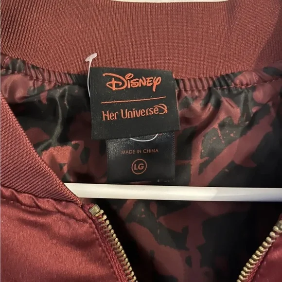 Her Universe Disney Mulan Phoenix Satin Girls Bomber Jacket - Picture 4 of 6